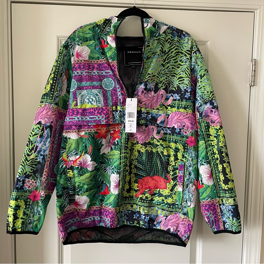 NWT Reason Clothing Windbreaker Jacket (Men’s L) - Picture 1 of 7